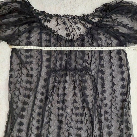 Black sheer Romantic dress from Zara - Picture 5 of 11